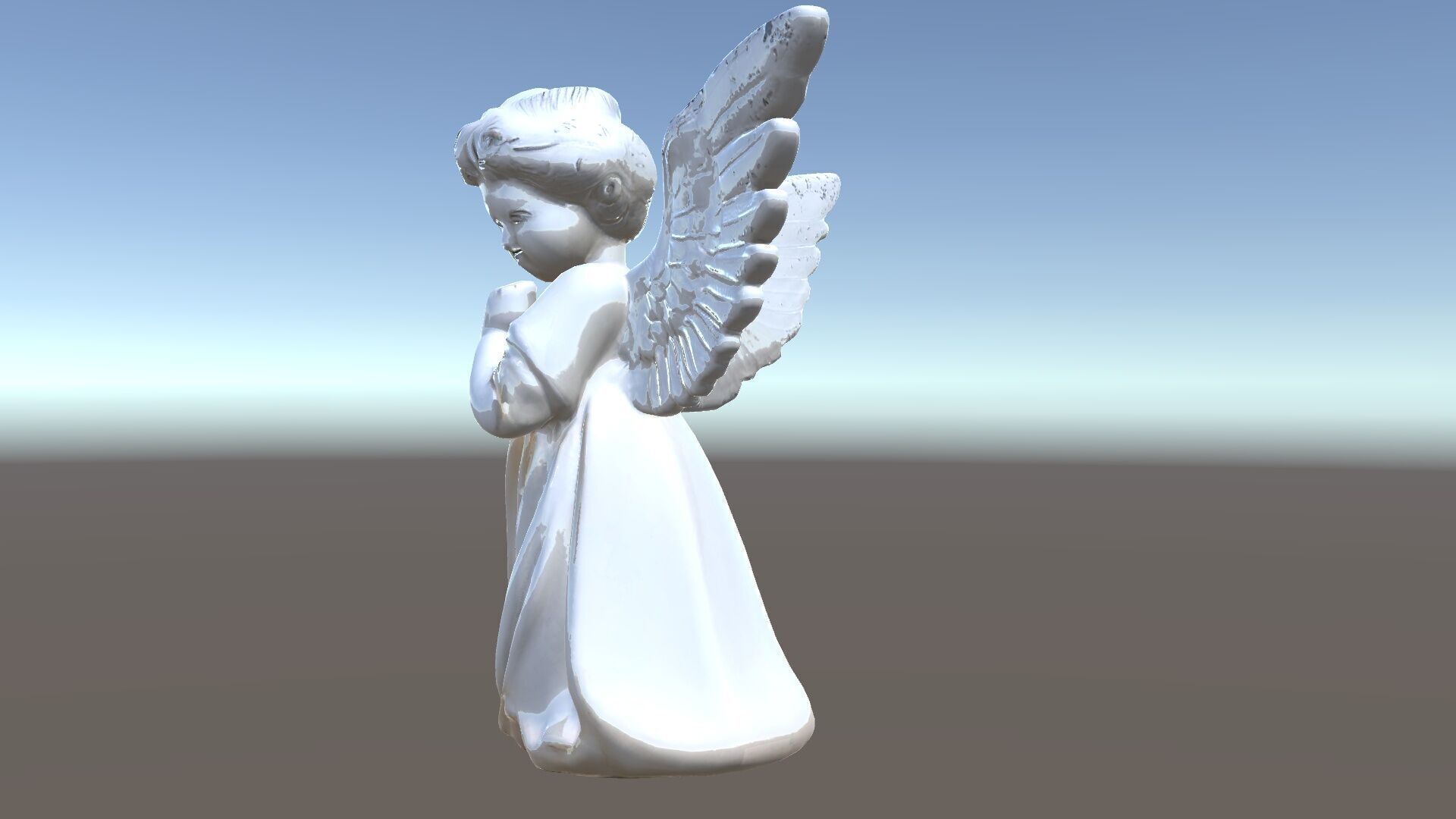 Cherubic Angel Sculpture model pack for D Rendering and Design Low-poly 3D model_34