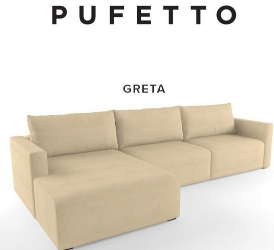 sofa pufetto  greta Free 3D model