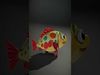 Animated Cartoon Fish Model Pack with Colorful Spots Low-poly 3D model_2