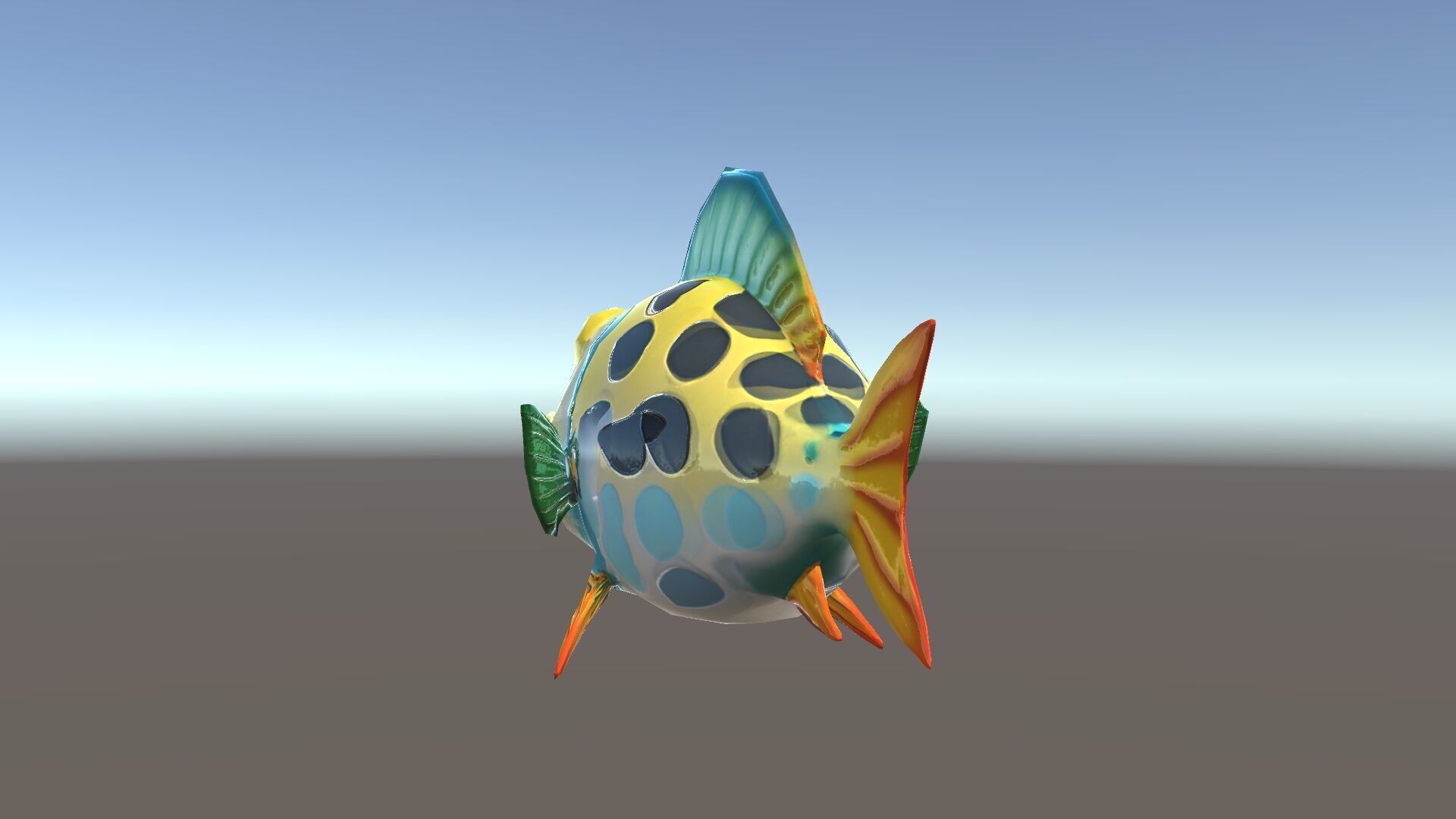Cartoon Fish Character Model Pack Low-poly 3D model_35