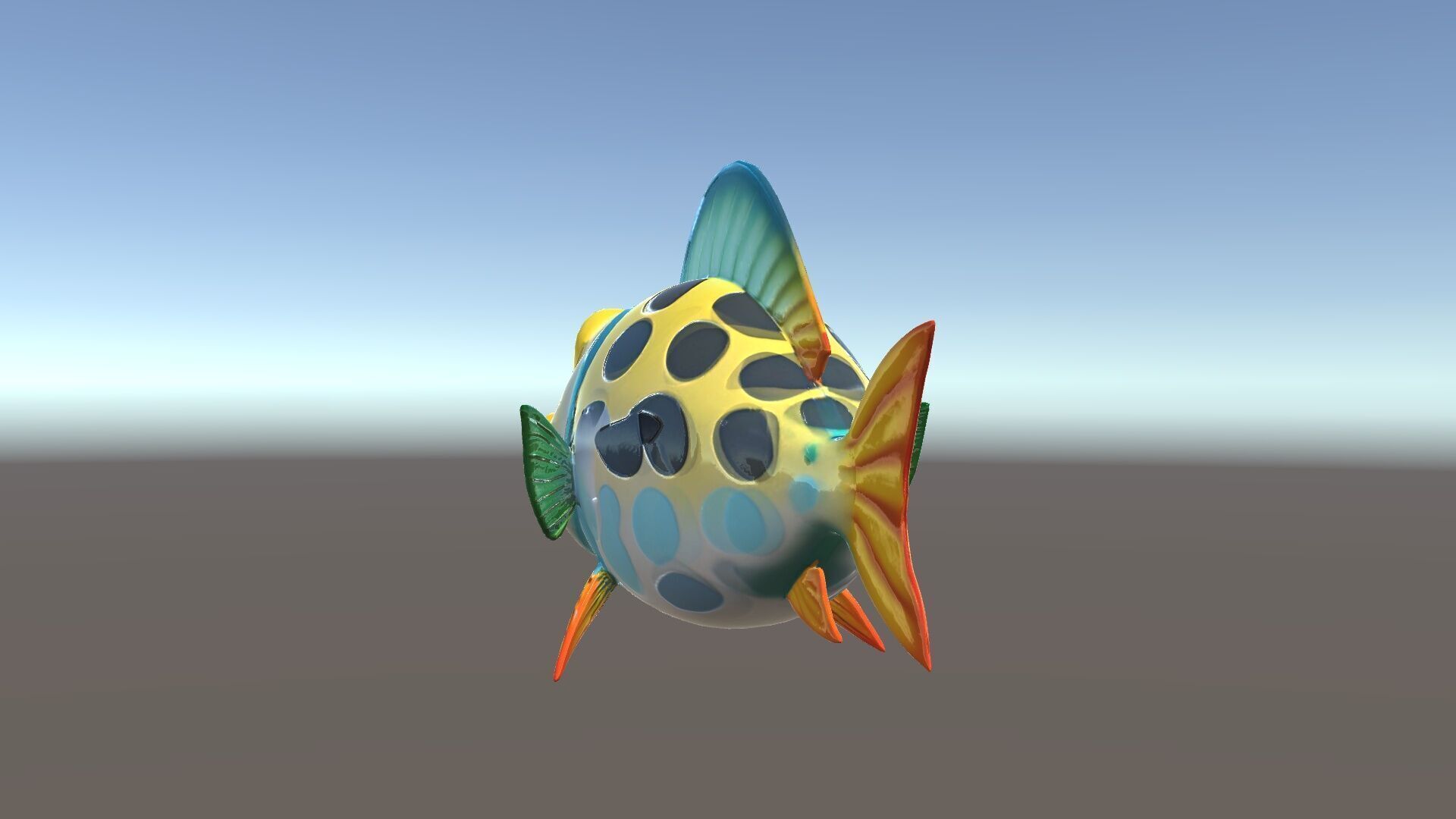 Cartoon Fish Character Model Pack Low-poly 3D model_34