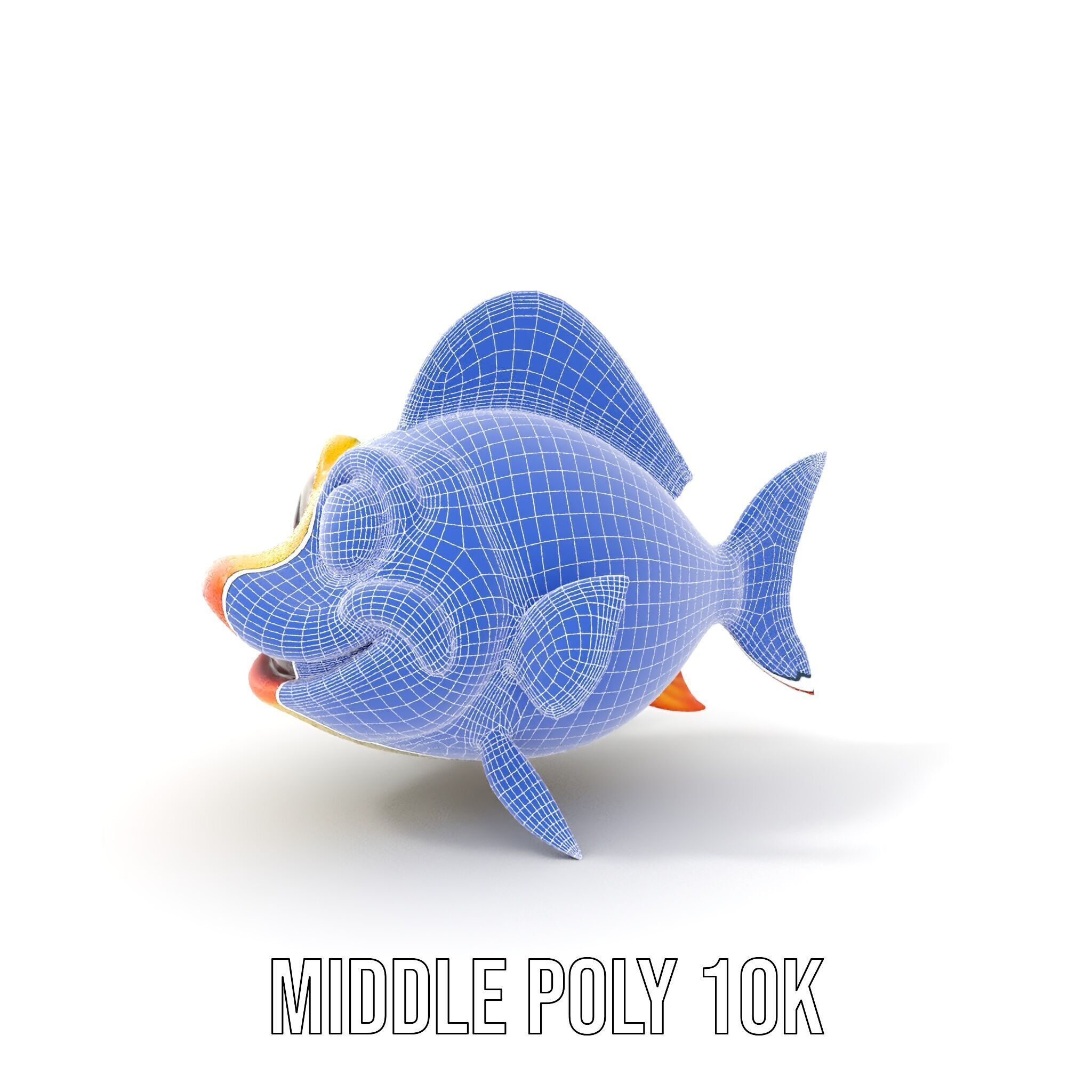 Cartoon Fish Character Model Pack Low-poly 3D model_28