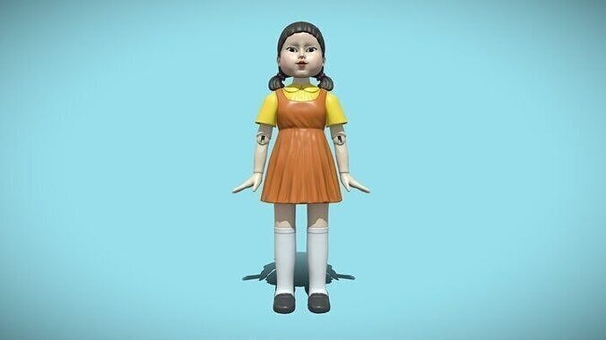 Squid Game Doll Low-poly 3D model