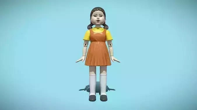 Squid Game Doll Low-poly 3D model