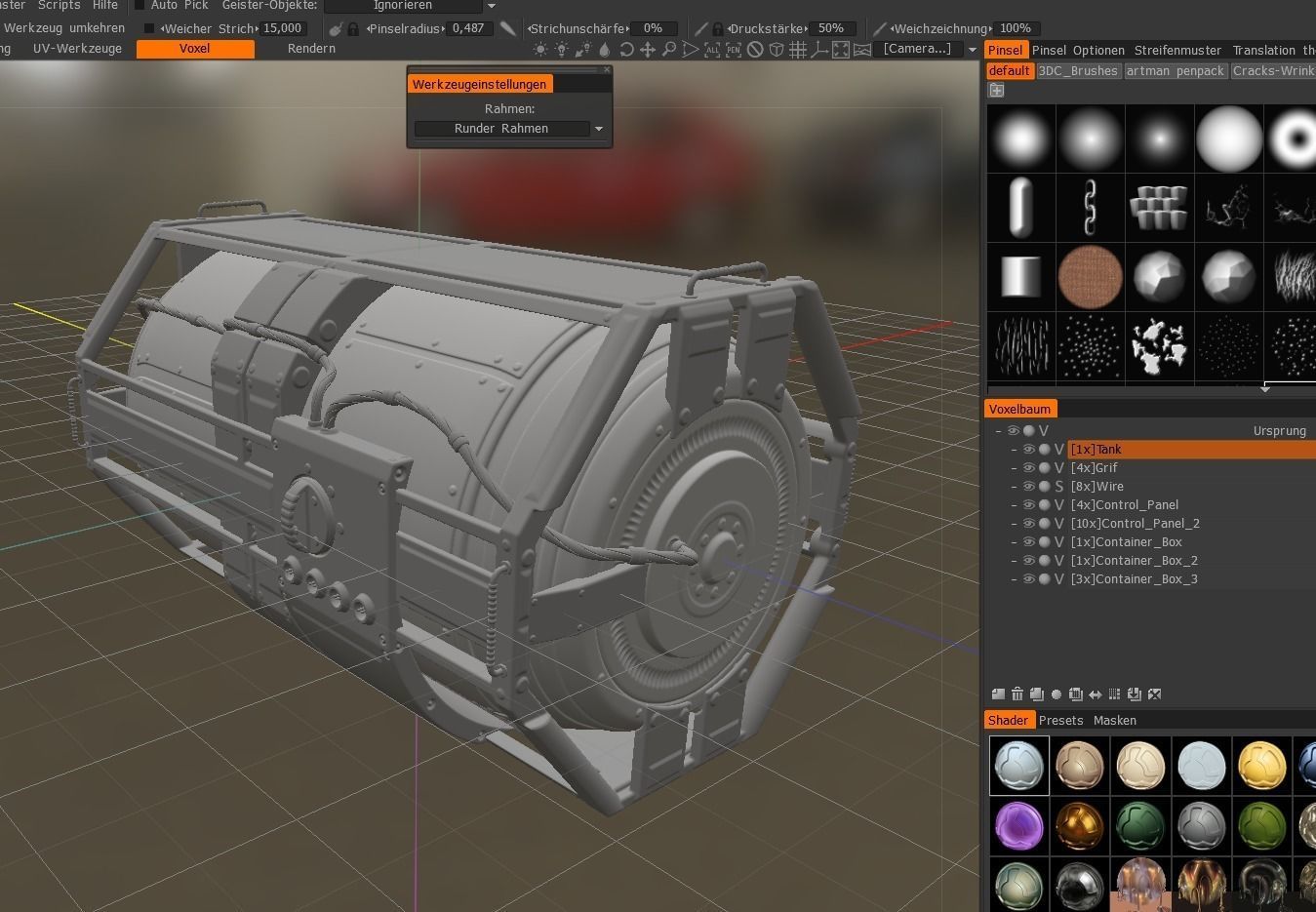 Emergency Backup Generator High Poly 3D model_9