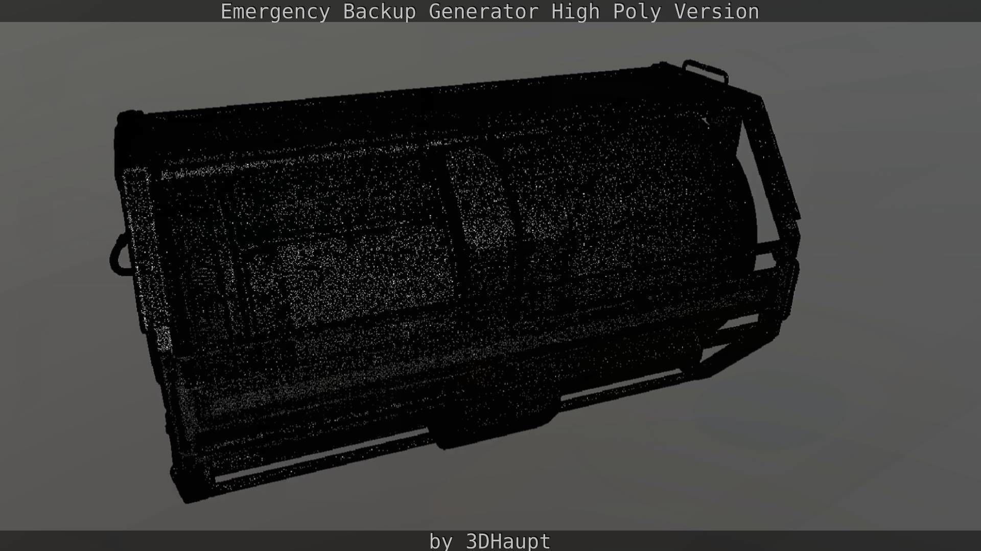 Emergency Backup Generator High Poly 3D model_106