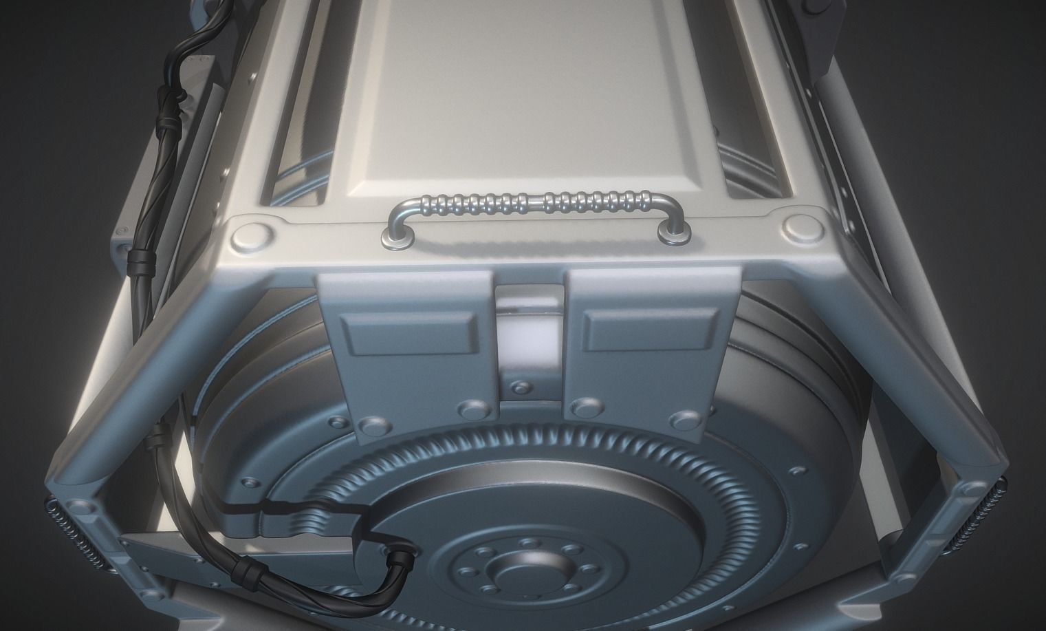 Emergency Backup Generator High Poly 3D model_2