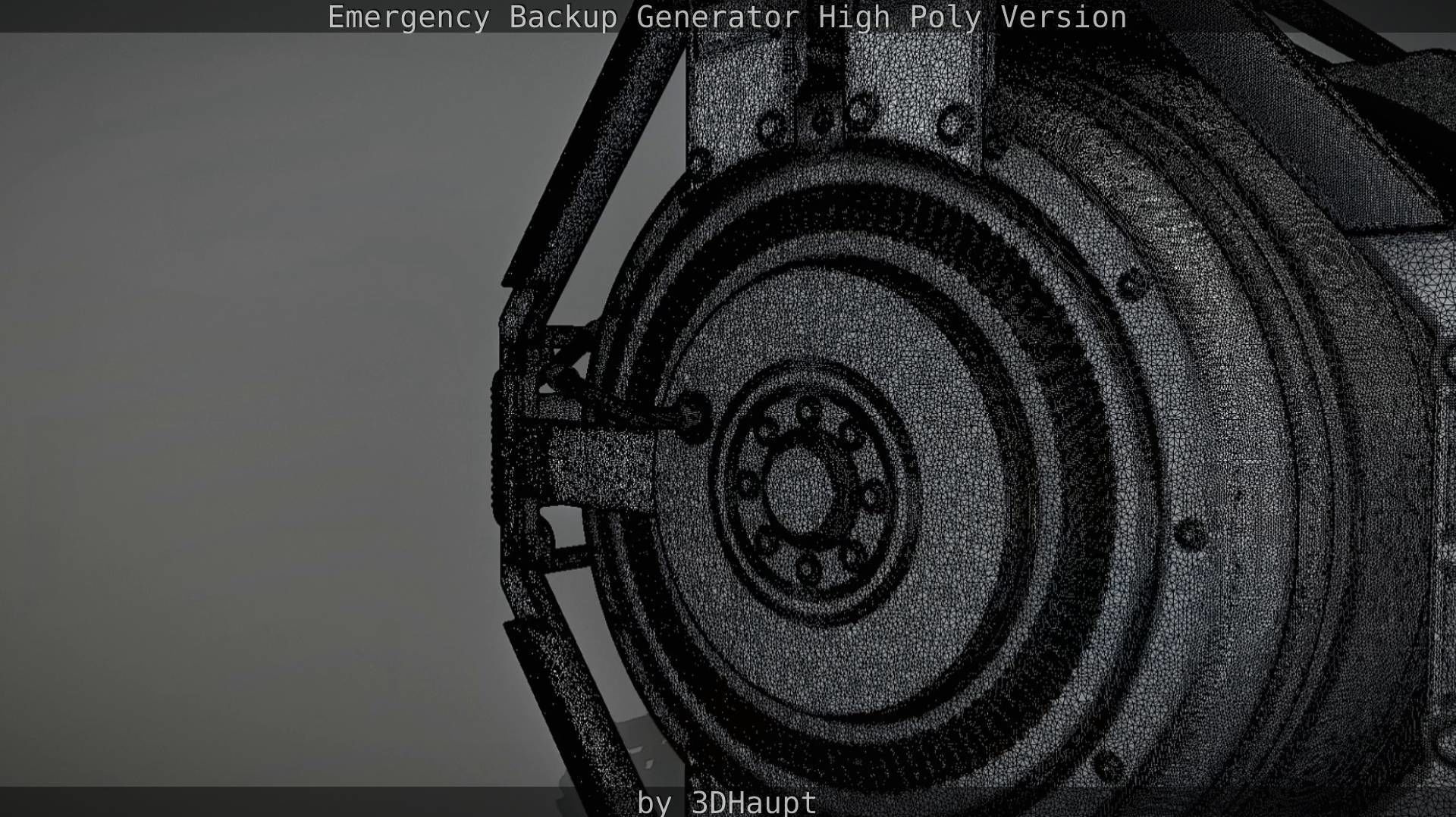 Emergency Backup Generator High Poly 3D model_96