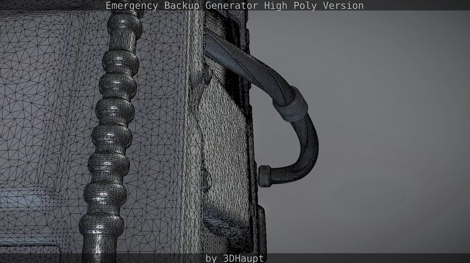 Emergency Backup Generator High Poly 3D model_75