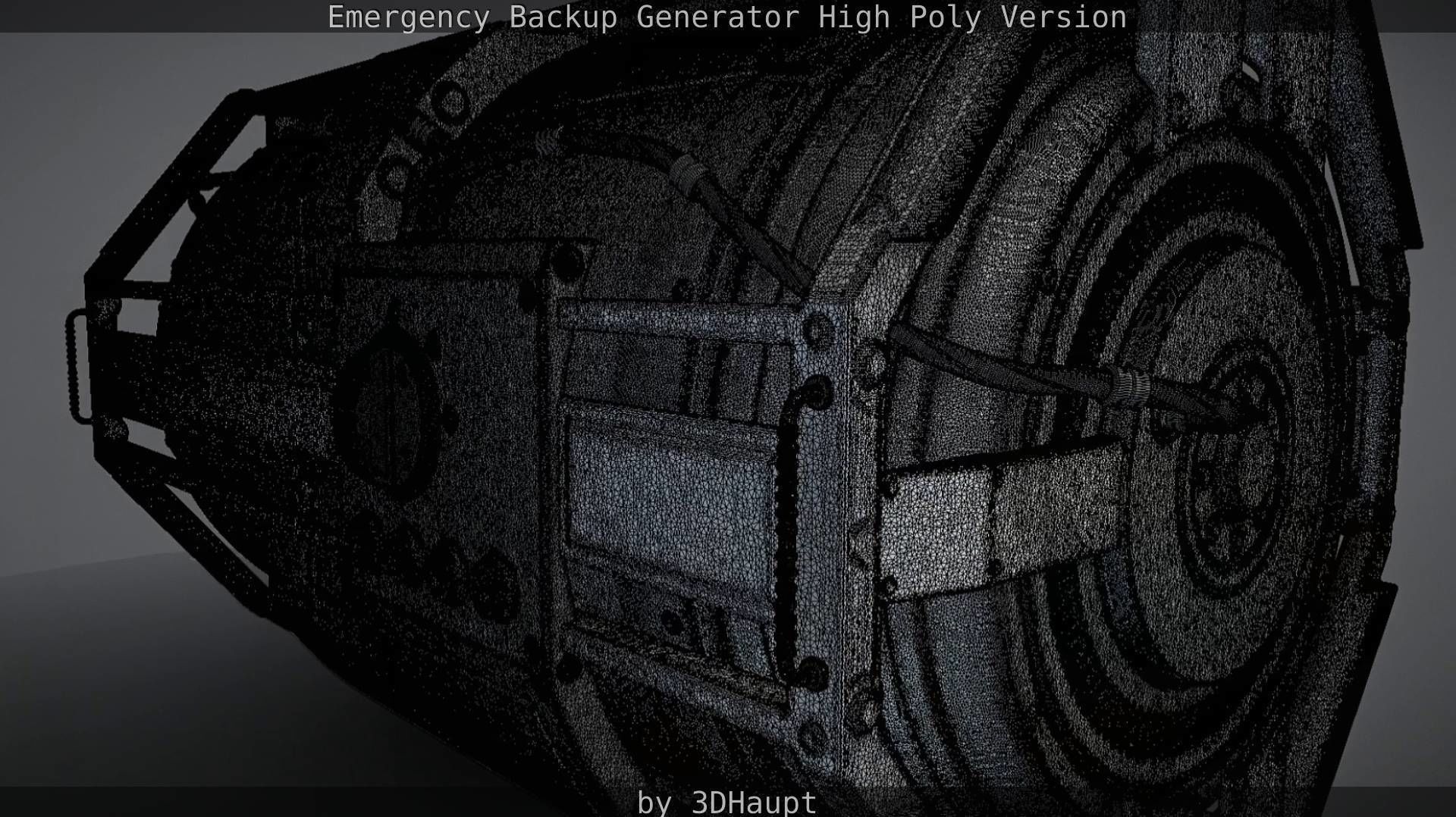 Emergency Backup Generator High Poly 3D model_64