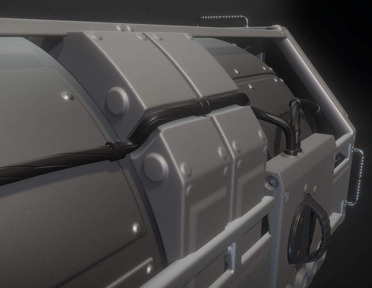 Emergency Backup Generator High Poly 3D model_15