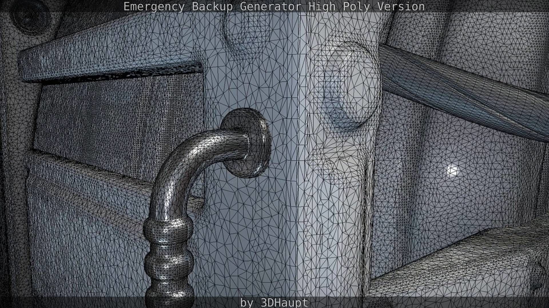 Emergency Backup Generator High Poly 3D model_67