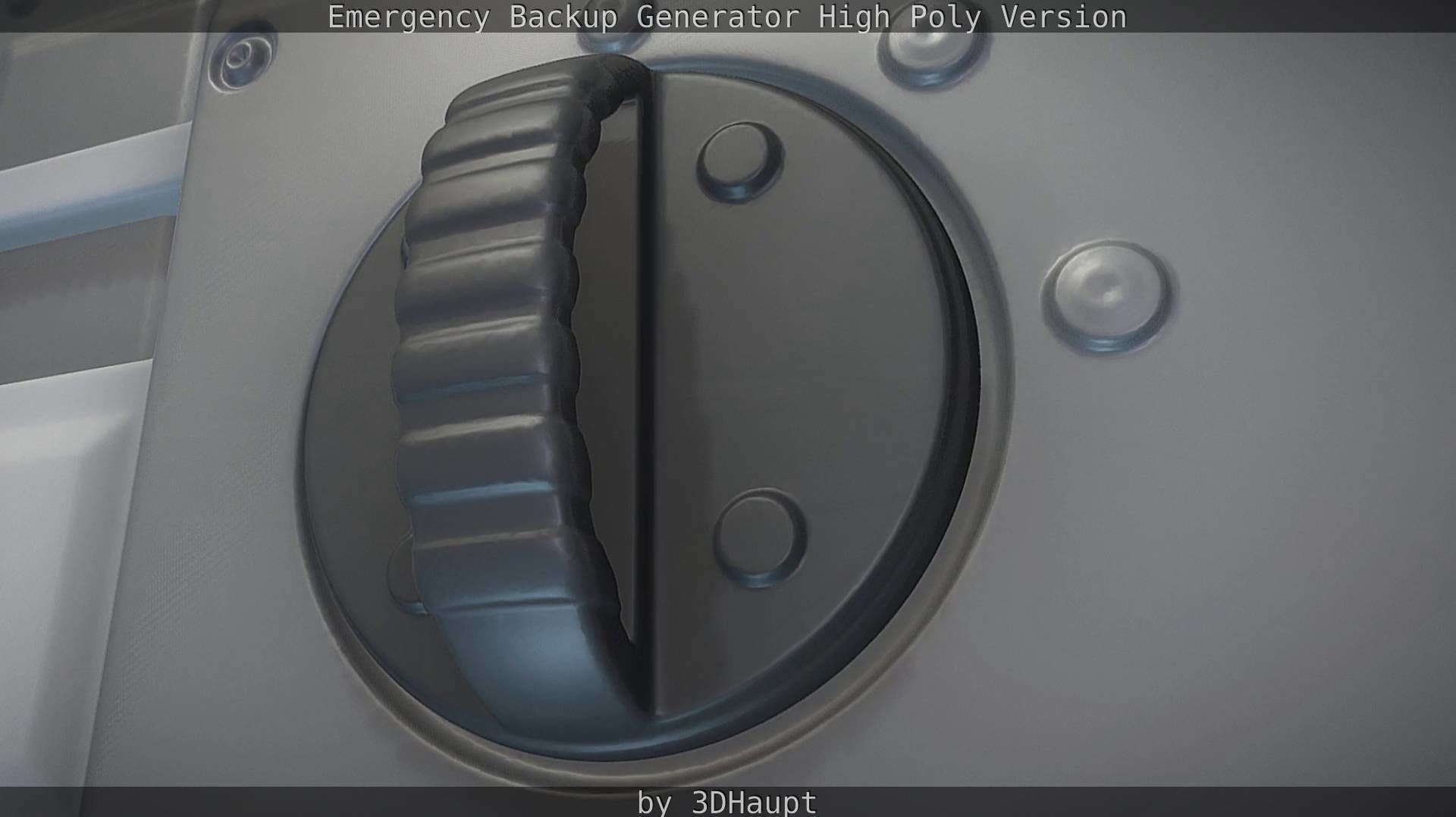 Emergency Backup Generator High Poly 3D model_26