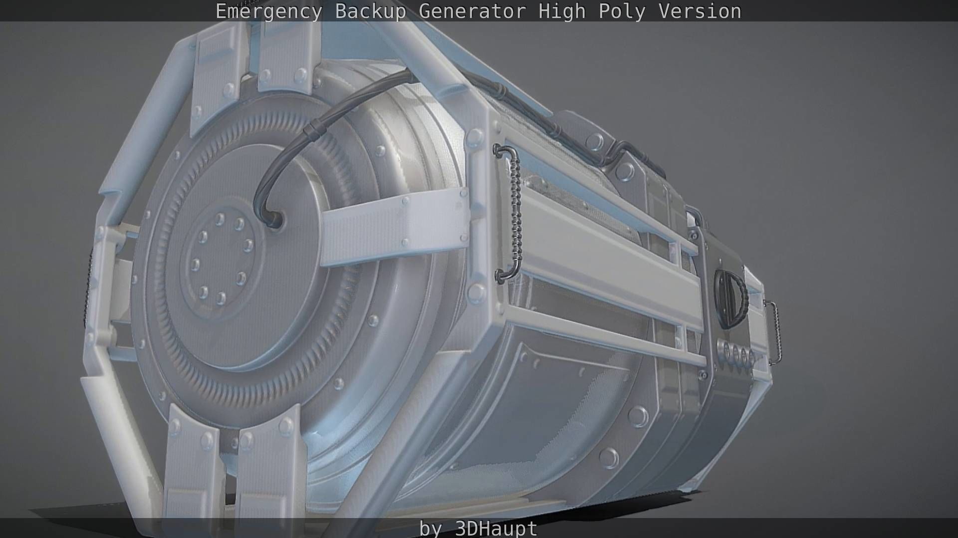 Emergency Backup Generator High Poly 3D model_102