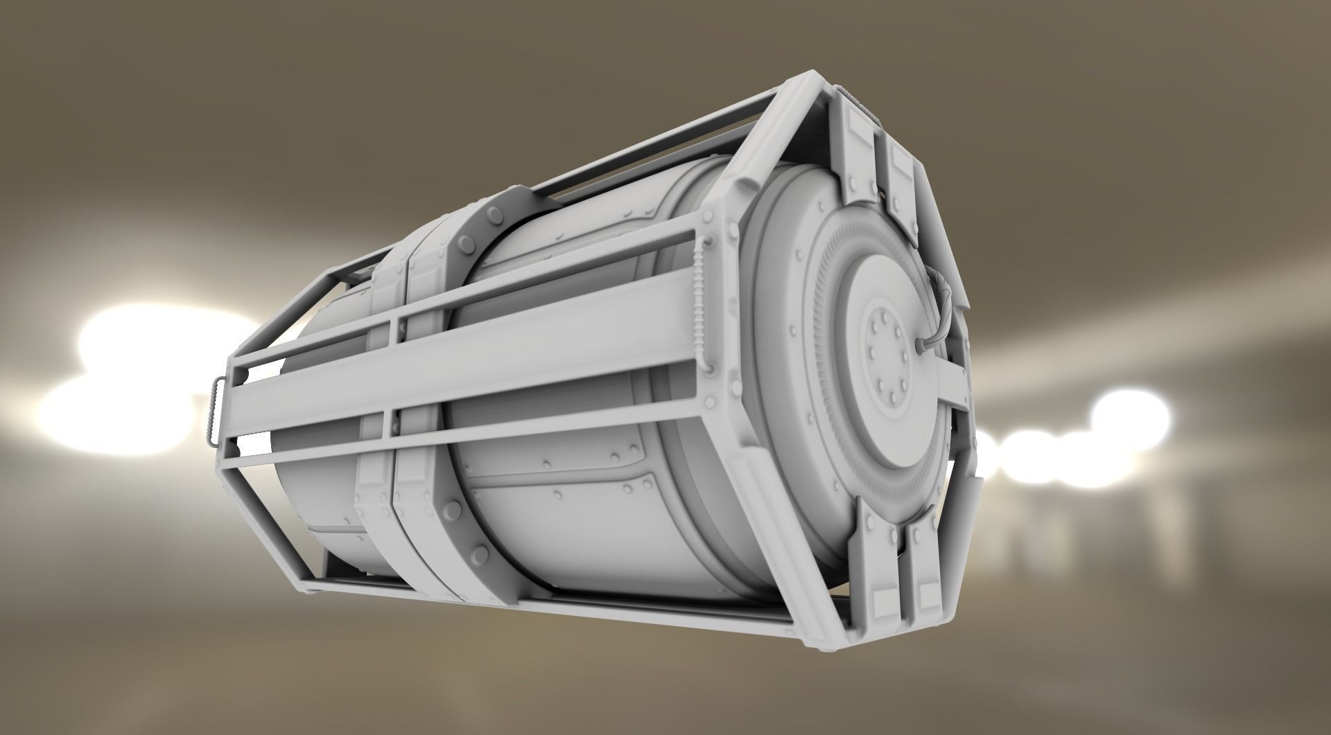 Emergency Backup Generator High Poly 3D model_10