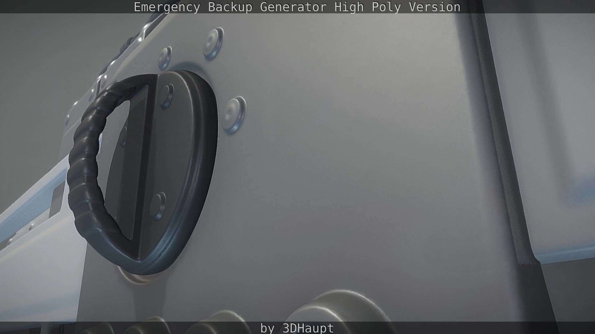 Emergency Backup Generator High Poly 3D model_31