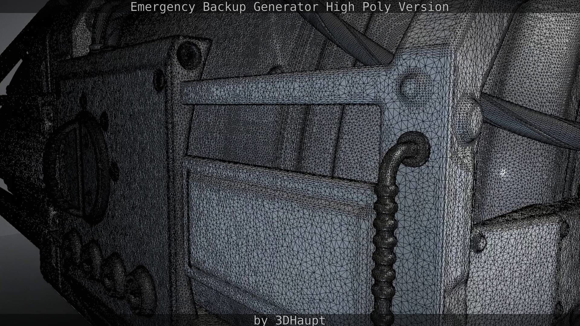Emergency Backup Generator High Poly 3D model_70