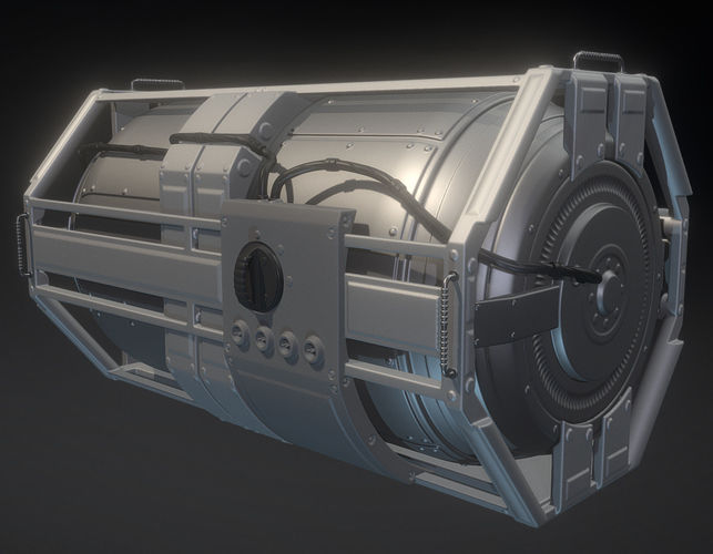Emergency Backup Generator High Poly 3D model