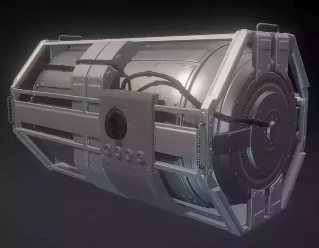Emergency Backup Generator High Poly 3D model