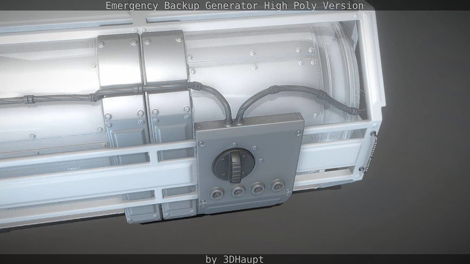 Emergency Backup Generator High Poly 3D model_69