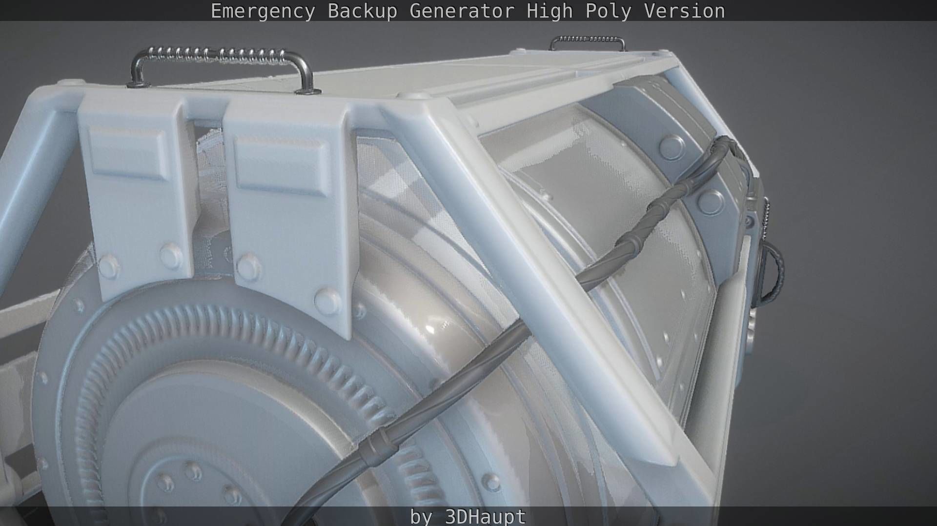 Emergency Backup Generator High Poly 3D model_83
