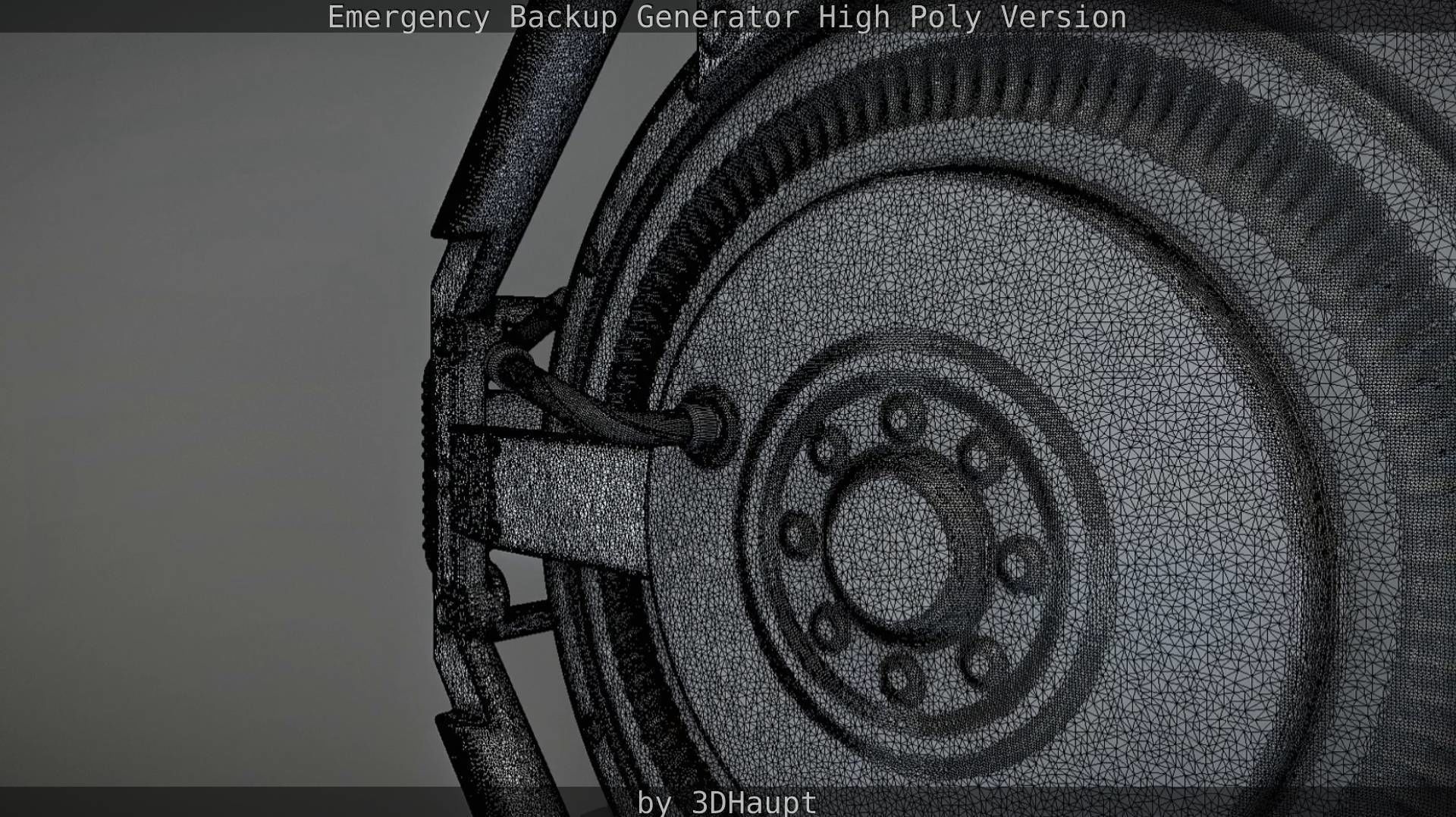 Emergency Backup Generator High Poly 3D model_94