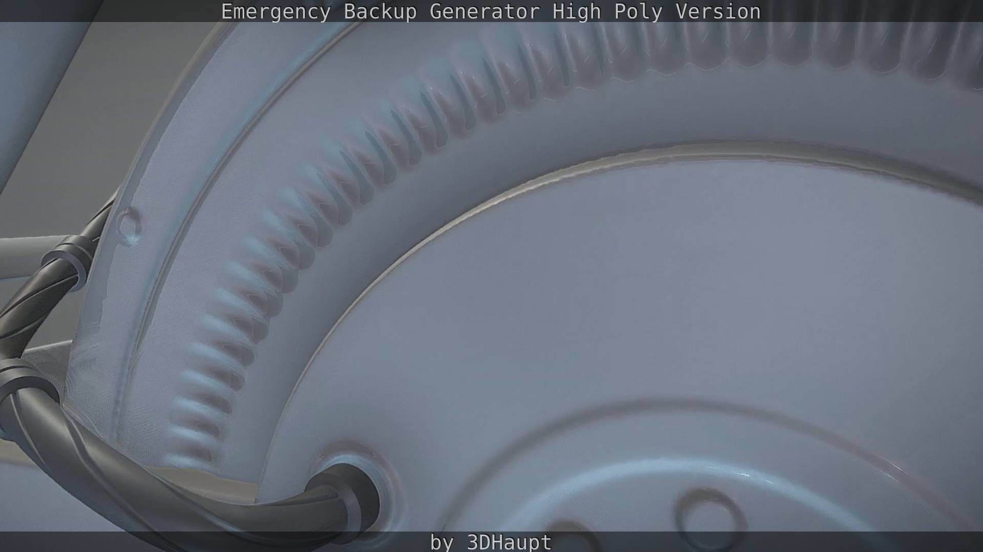 Emergency Backup Generator High Poly 3D model_57