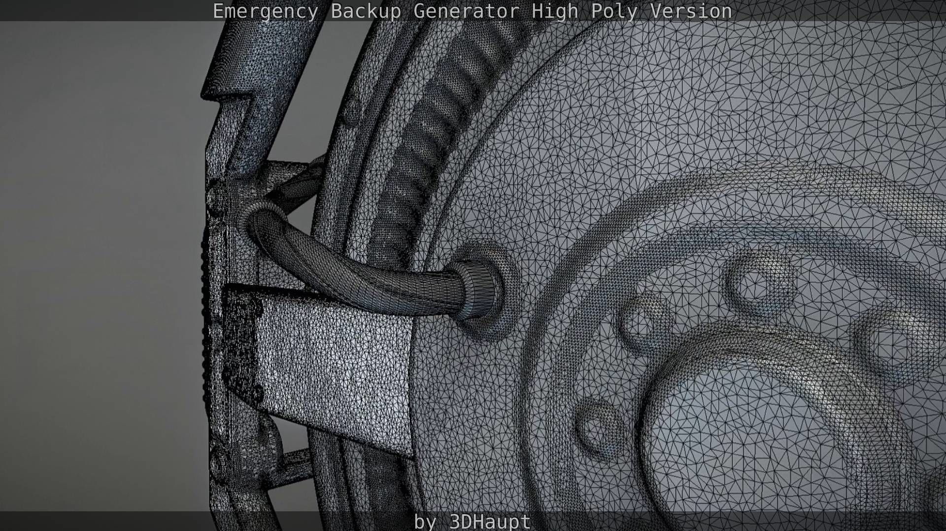 Emergency Backup Generator High Poly 3D model_93