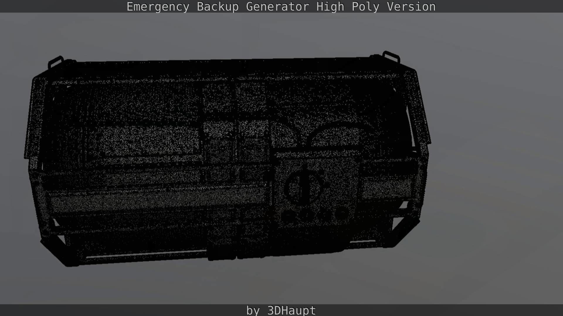 Emergency Backup Generator High Poly 3D model_110
