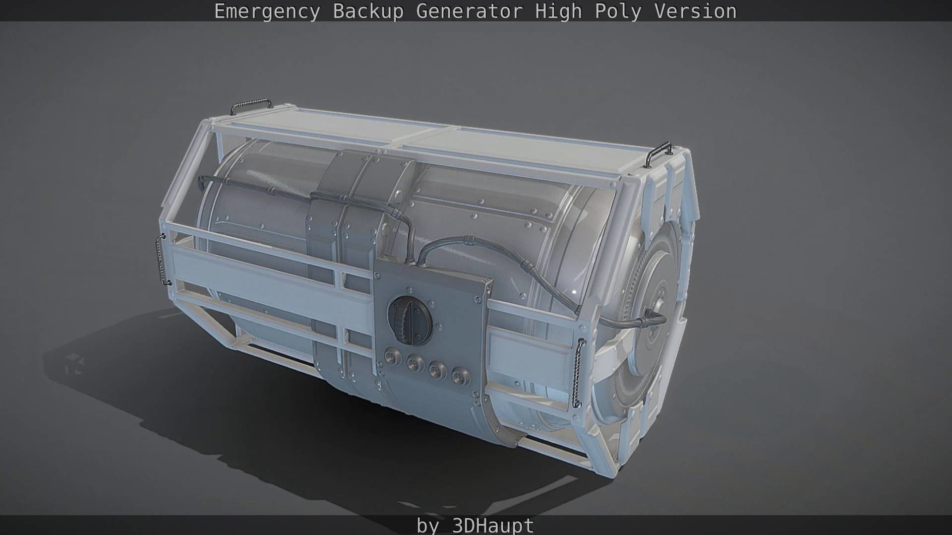 Emergency Backup Generator High Poly 3D model_55