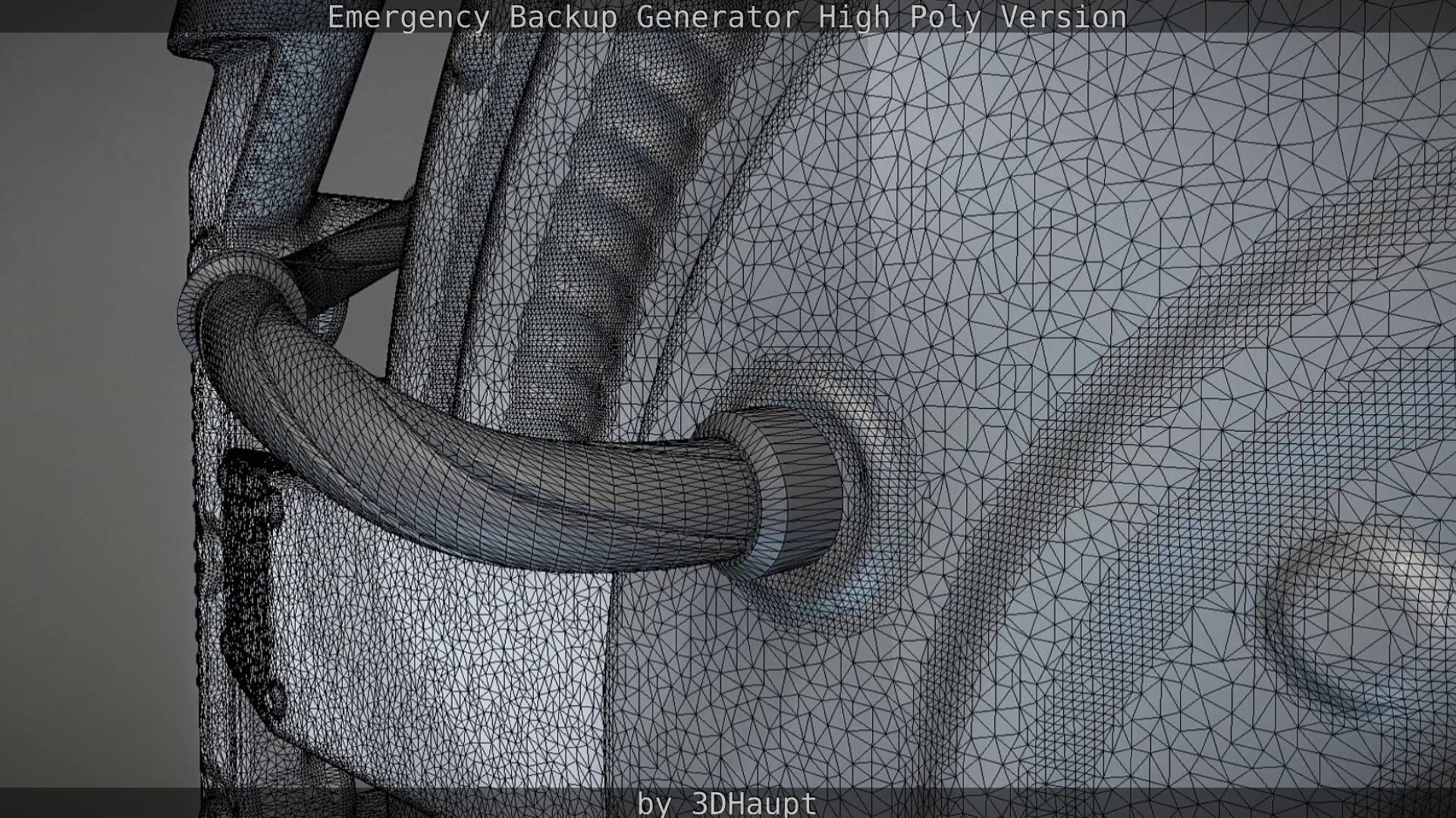 Emergency Backup Generator High Poly 3D model_89