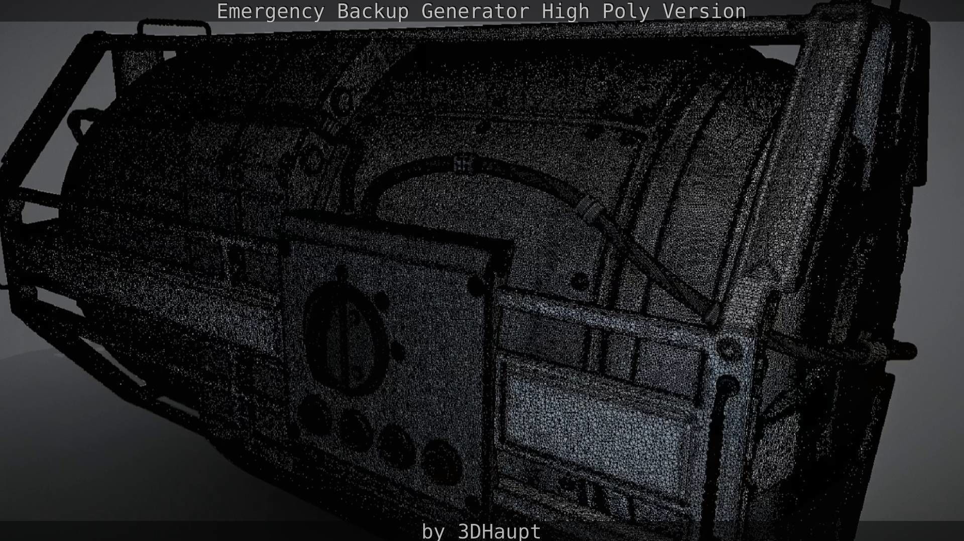 Emergency Backup Generator High Poly 3D model_62