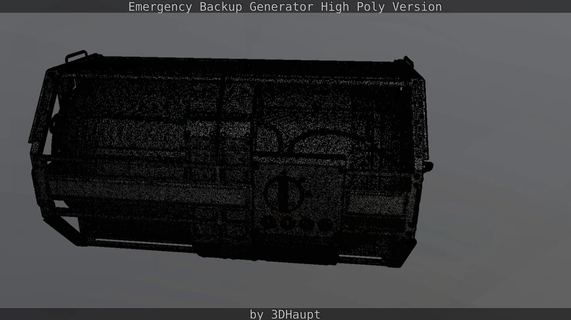 Emergency Backup Generator High Poly 3D model_108
