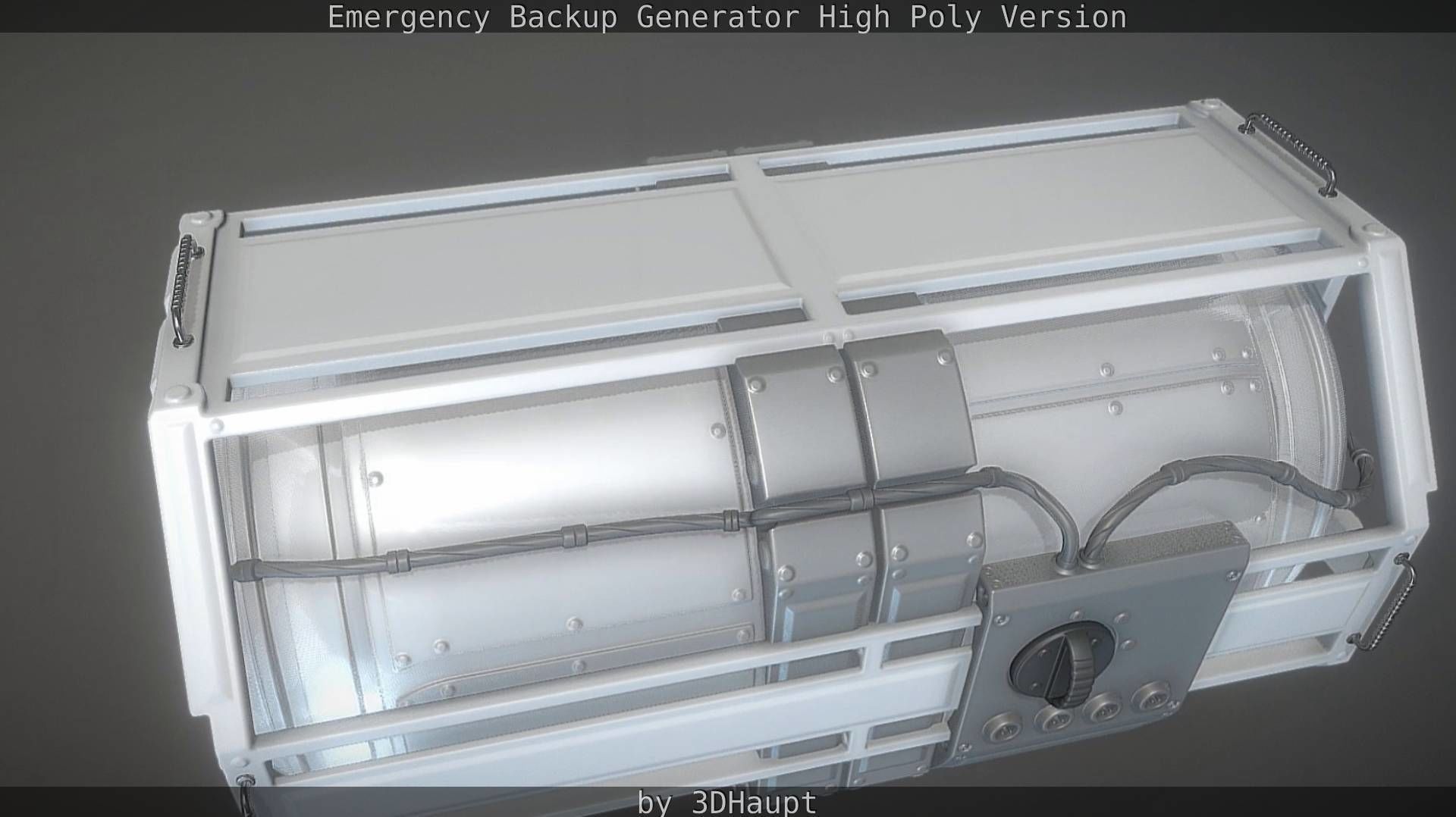 Emergency Backup Generator High Poly 3D model_119