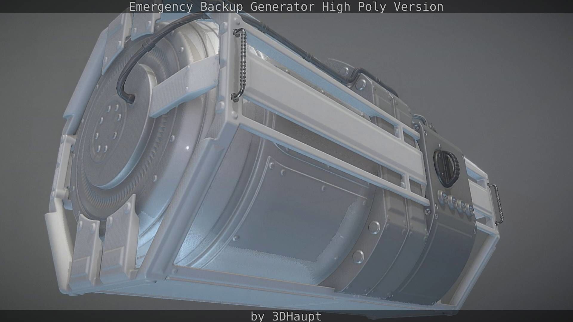 Emergency Backup Generator High Poly 3D model_105