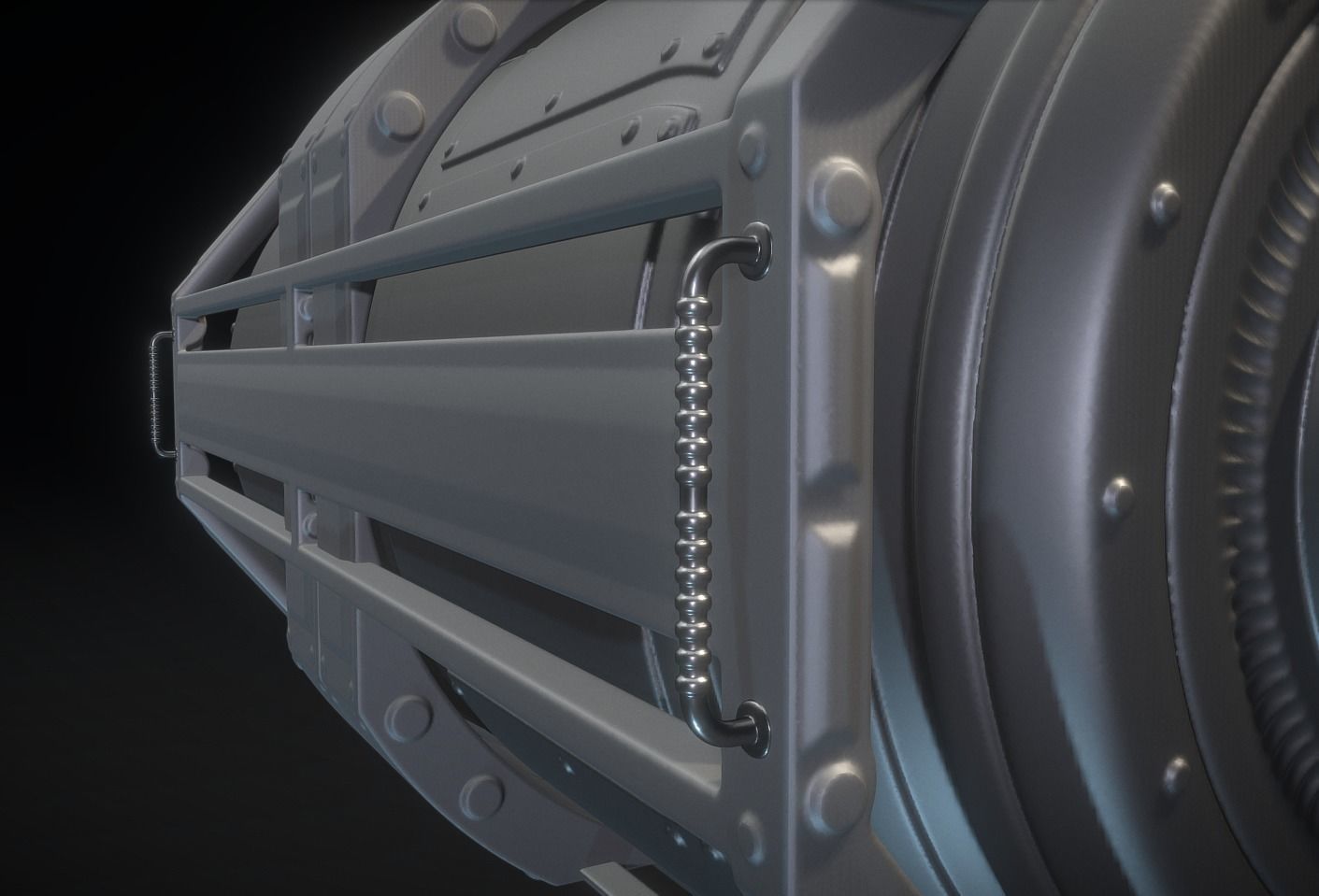 Emergency Backup Generator High Poly 3D model_4