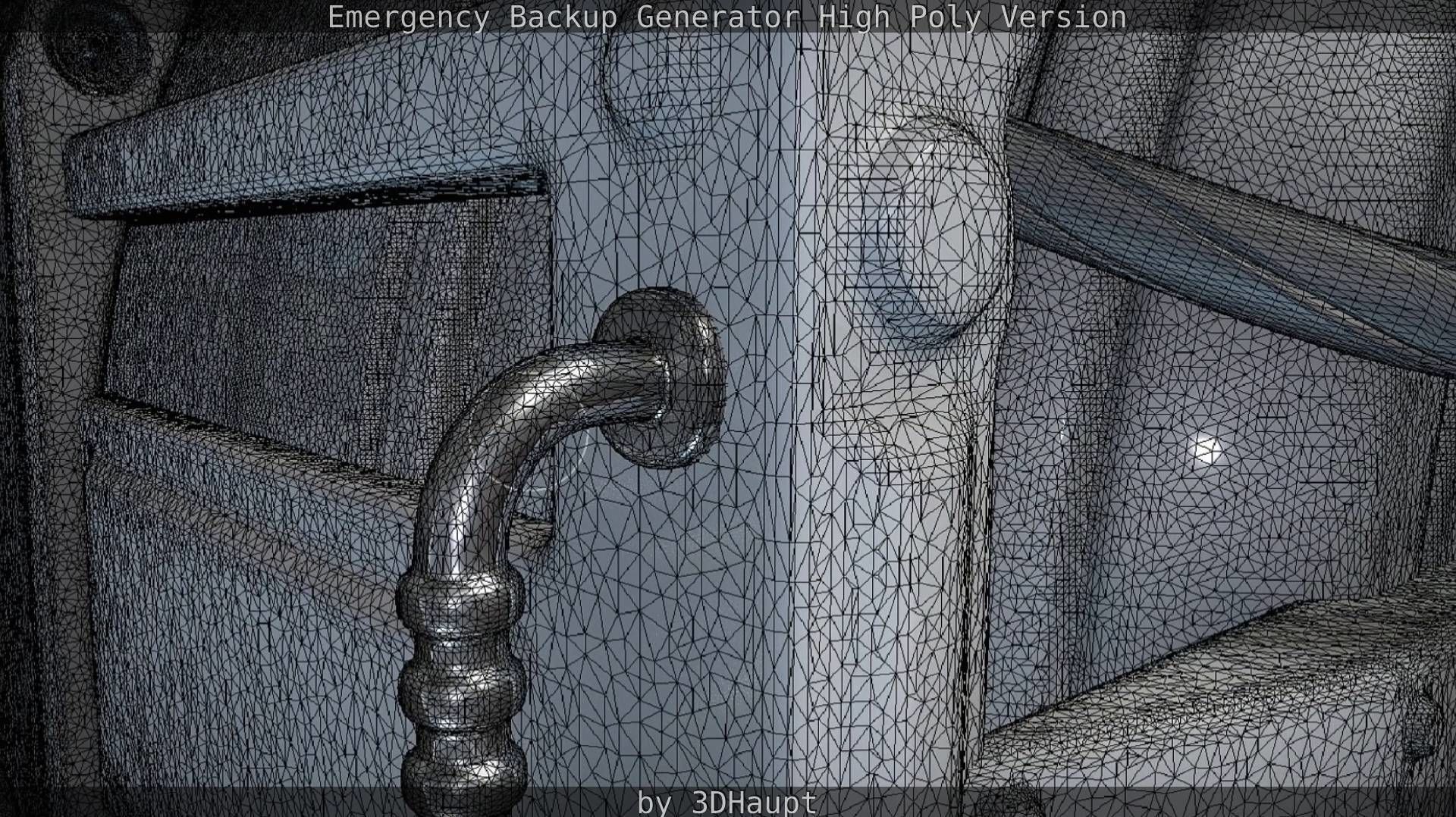 Emergency Backup Generator High Poly 3D model_77