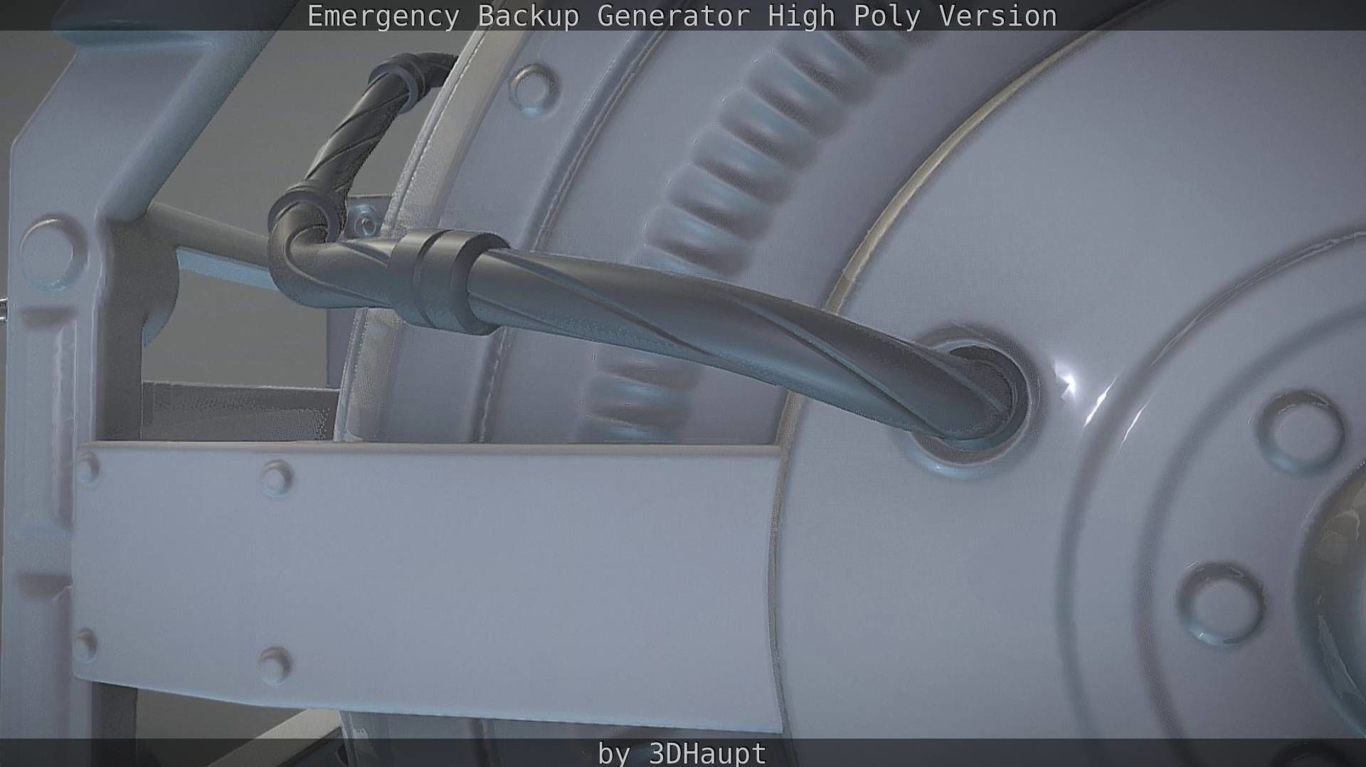Emergency Backup Generator High Poly 3D model_51