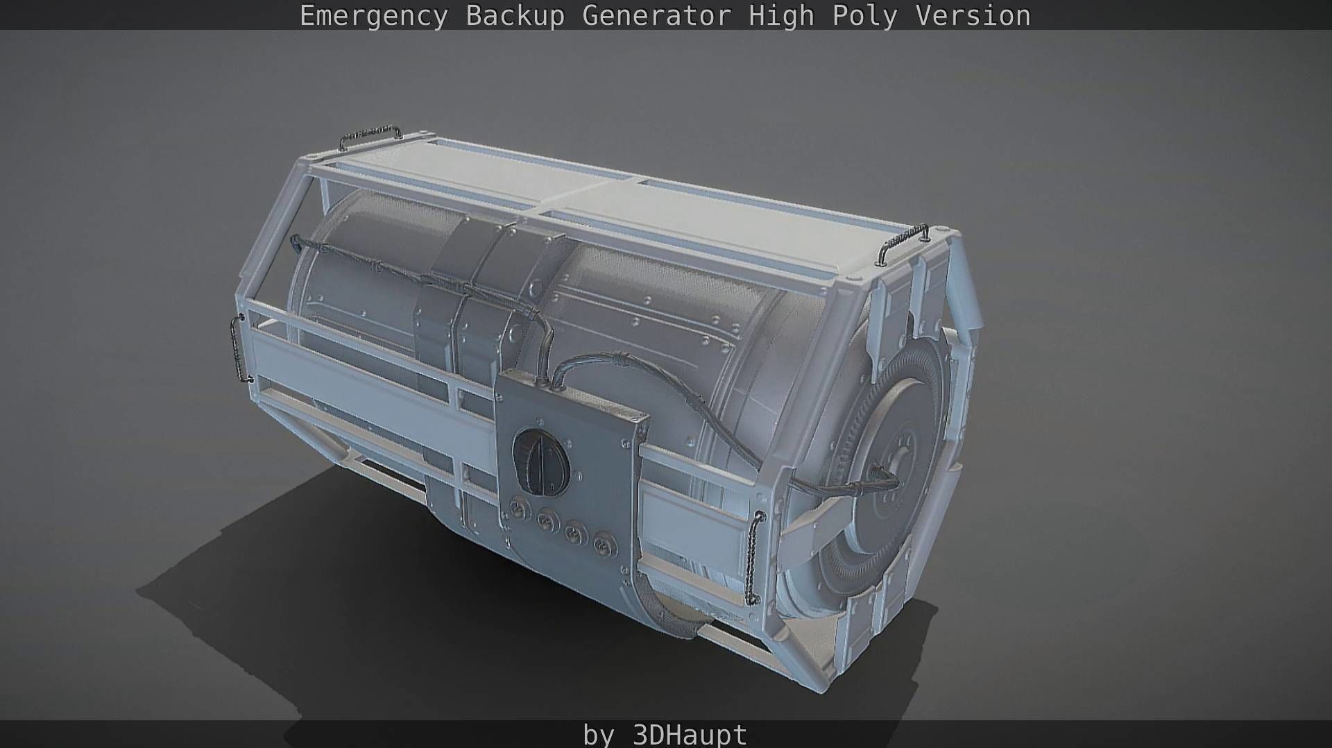 Emergency Backup Generator High Poly 3D model_47