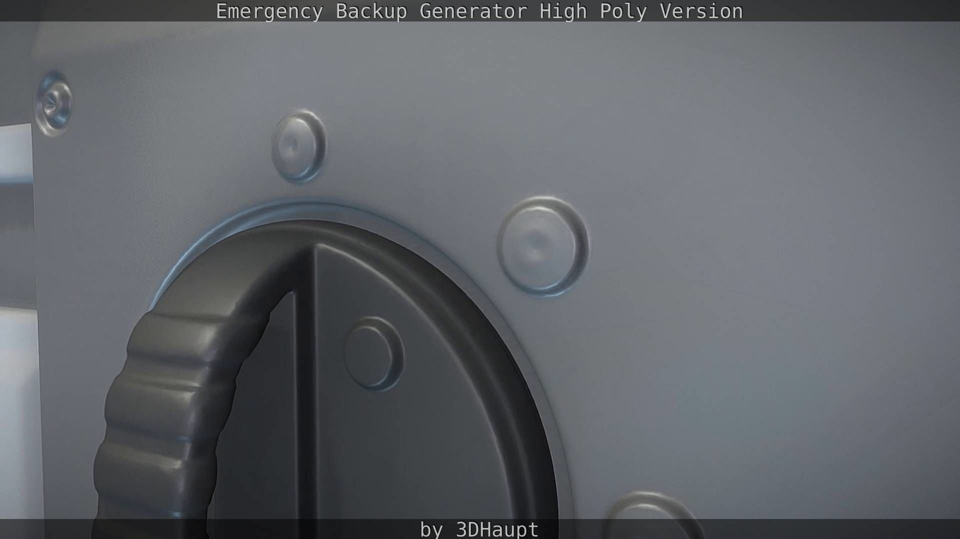 Emergency Backup Generator High Poly 3D model_44