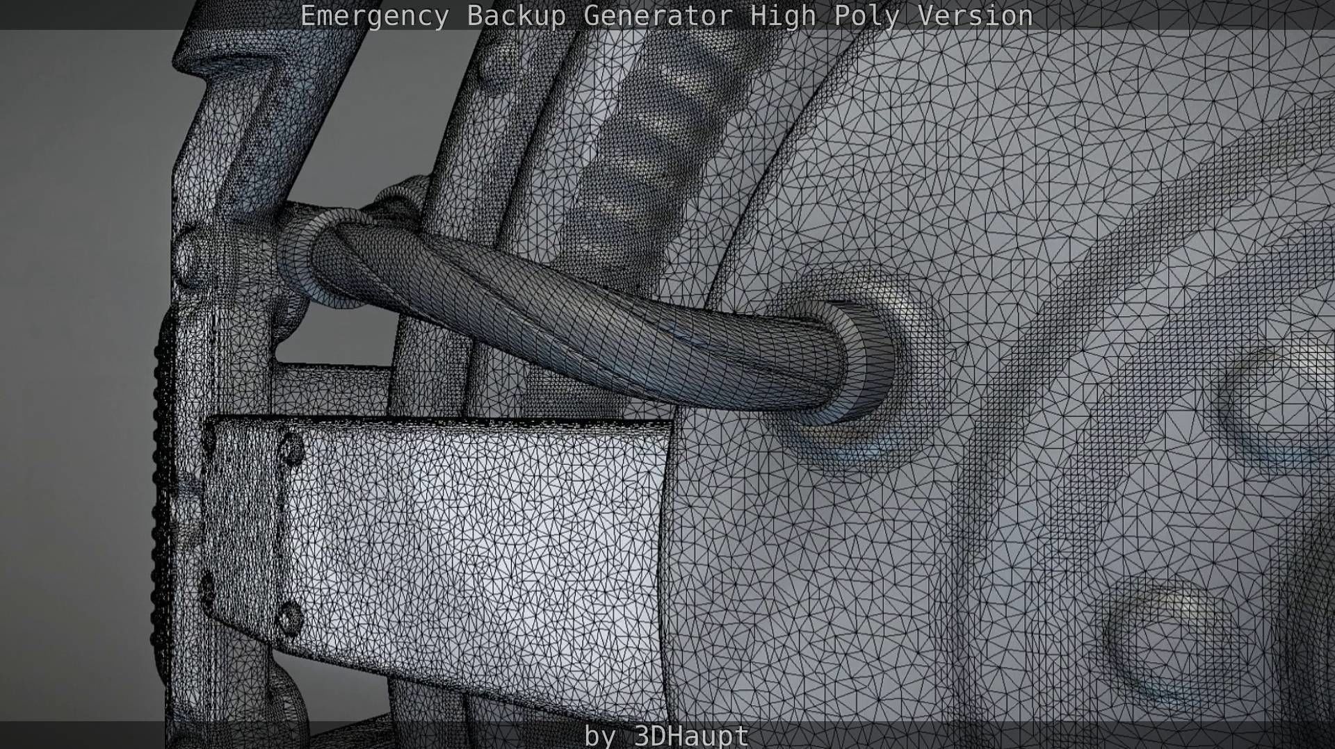 Emergency Backup Generator High Poly 3D model_85