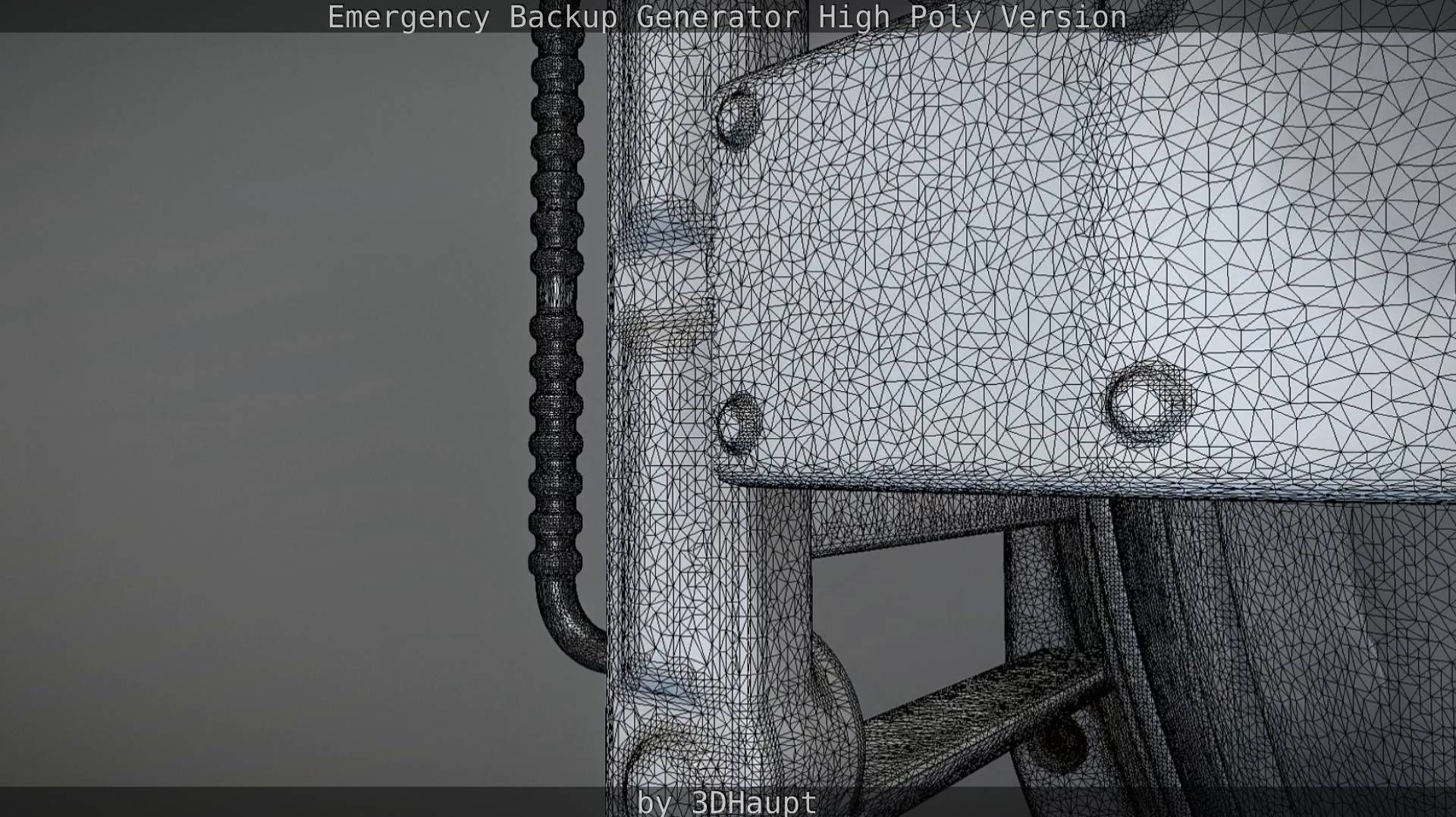Emergency Backup Generator High Poly 3D model_80