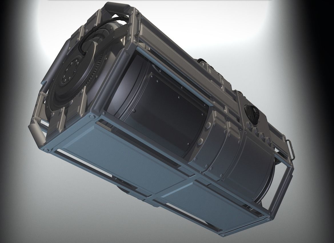 Emergency Backup Generator High Poly 3D model_12