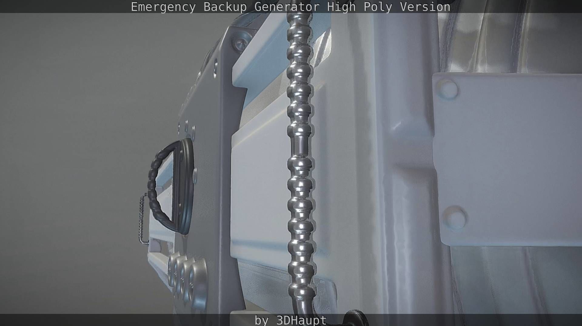 Emergency Backup Generator High Poly 3D model_45