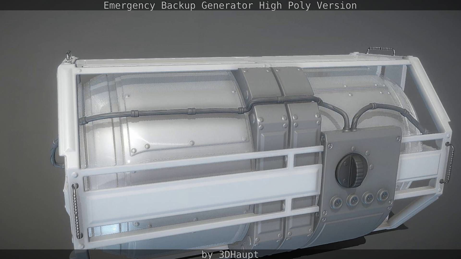Emergency Backup Generator High Poly 3D model_116