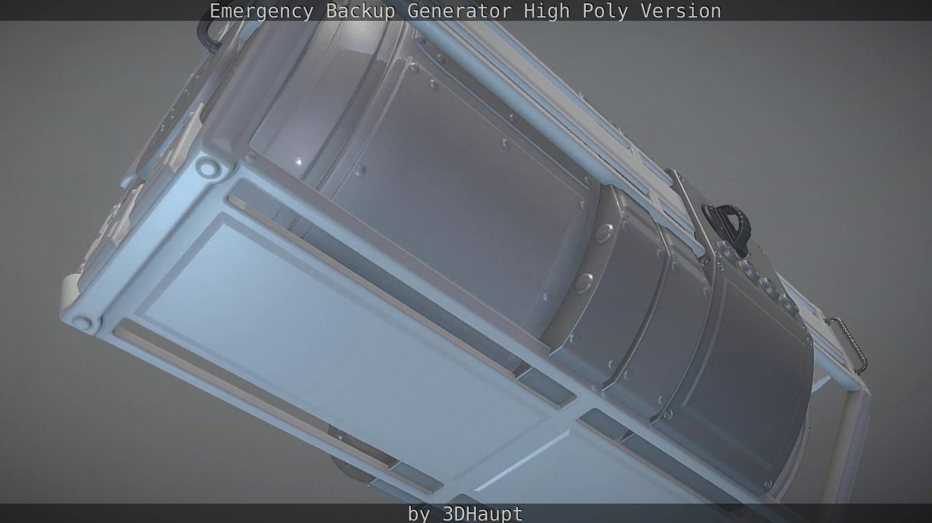Emergency Backup Generator High Poly 3D model_109