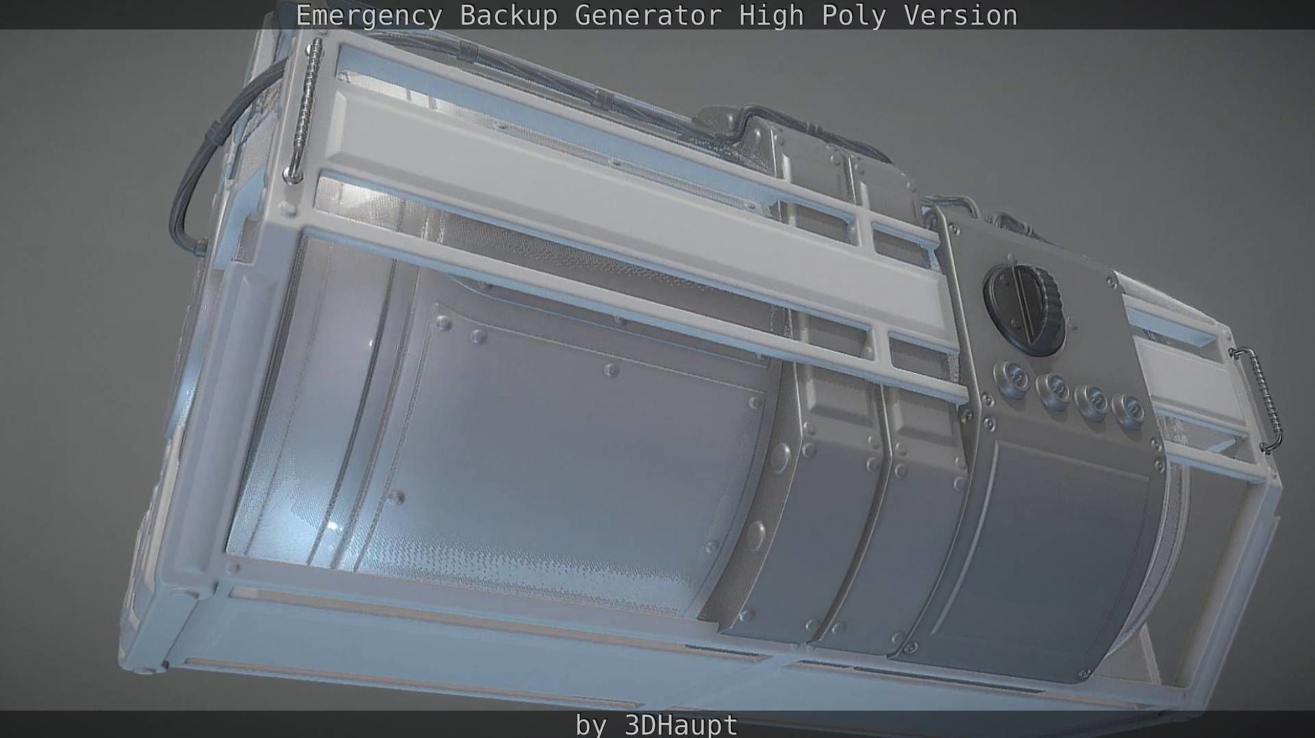 Emergency Backup Generator High Poly 3D model_112
