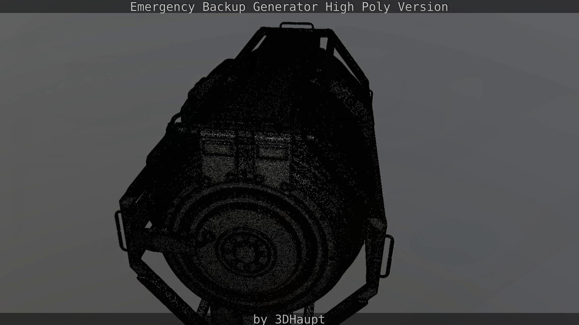 Emergency Backup Generator High Poly 3D model_107