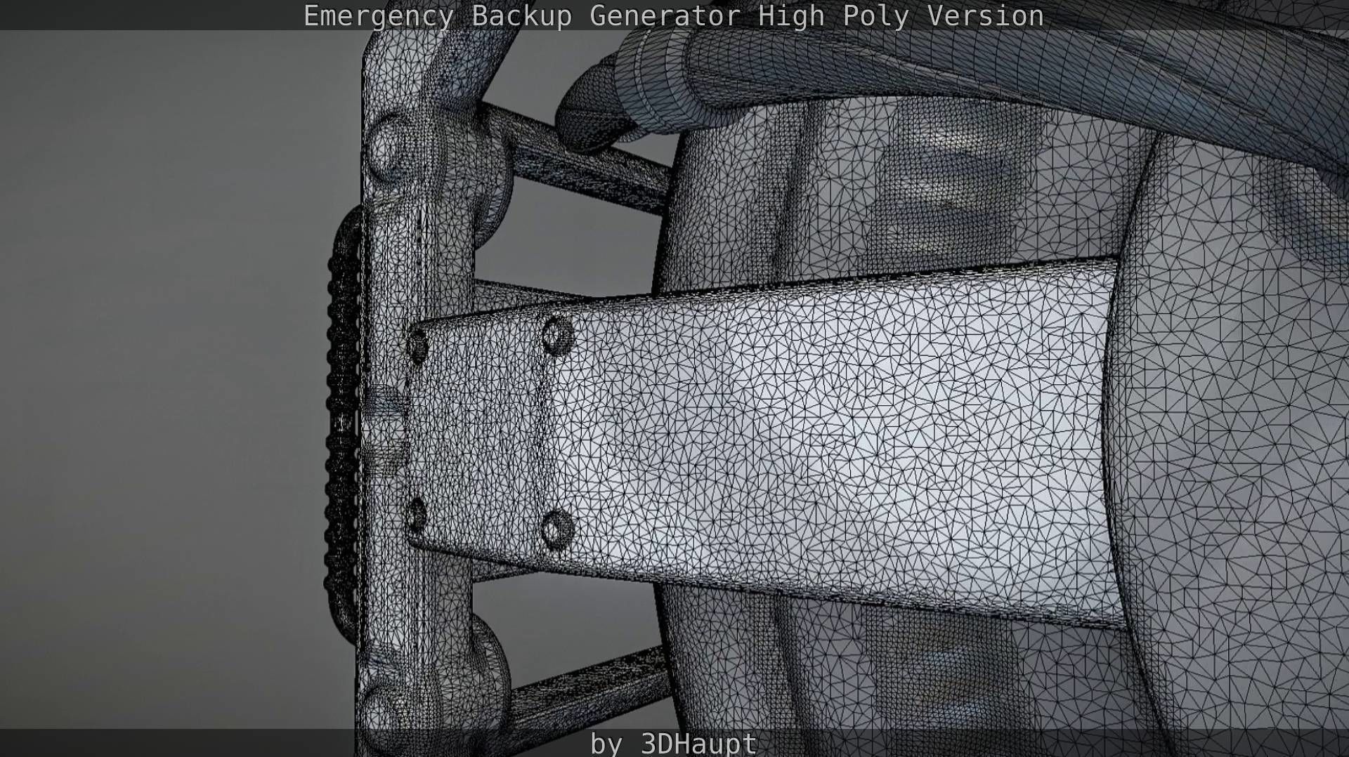 Emergency Backup Generator High Poly 3D model_84