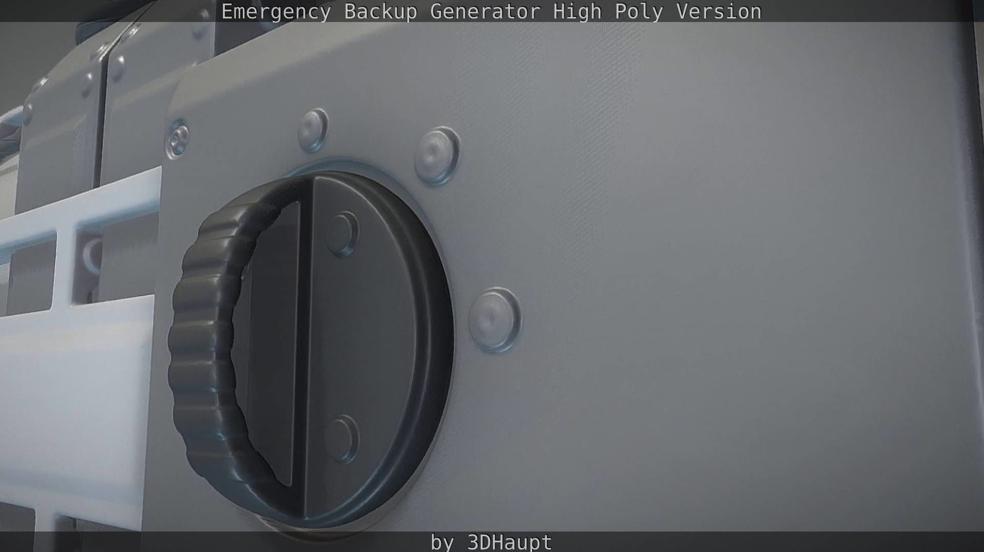 Emergency Backup Generator High Poly 3D model_30